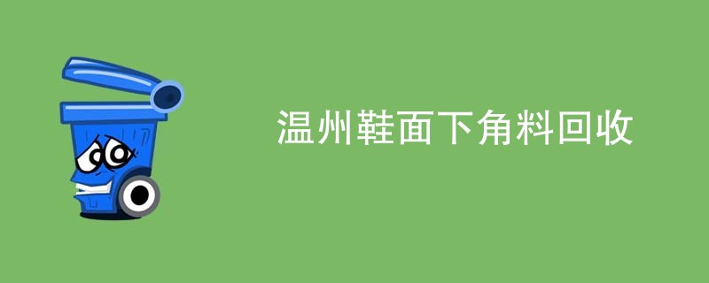 温州鞋面下角料回收