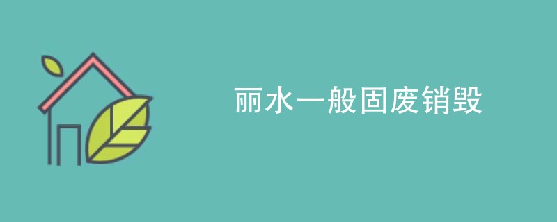 丽水一般固废销毁