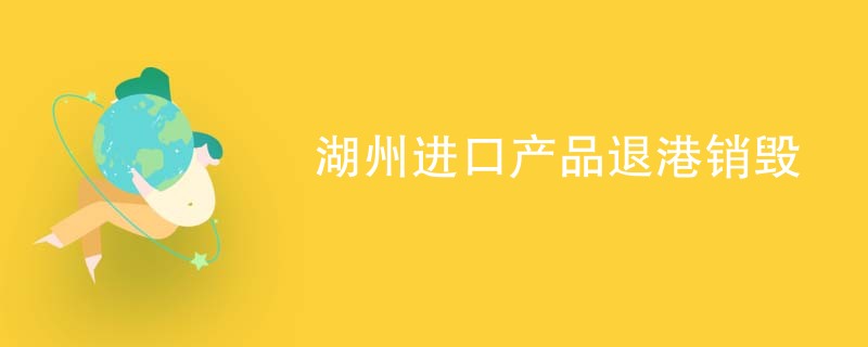 湖州进口产品退港销毁