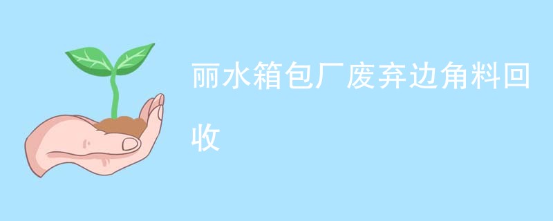 丽水箱包厂废弃边角料回收
