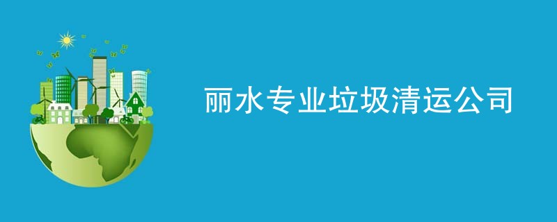 丽水专业垃圾清运公司