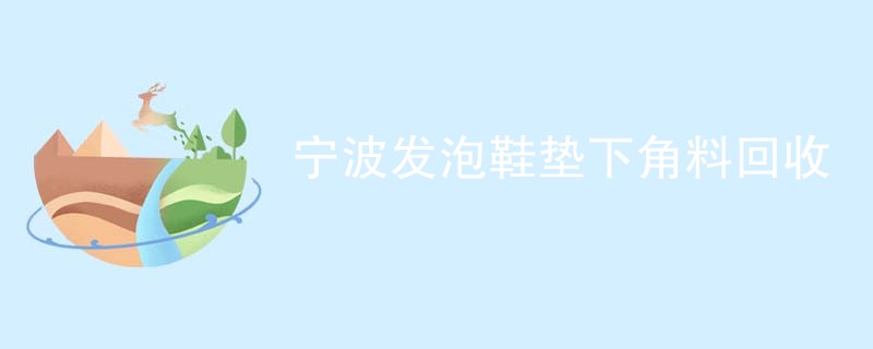 宁波发泡鞋垫下角料回收