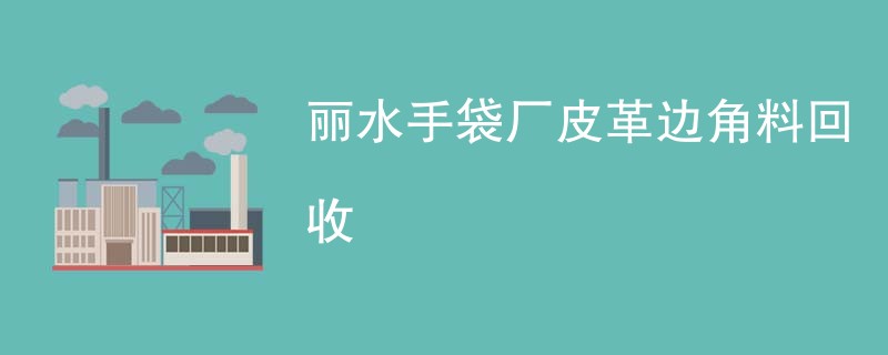 丽水手袋厂皮革边角料回收