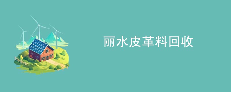 丽水皮革料回收