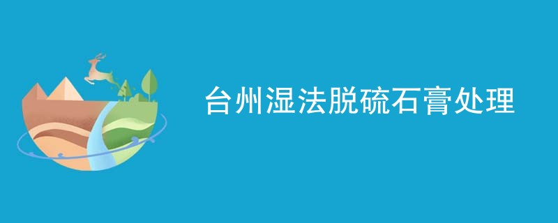 台州湿法脱硫石膏处理