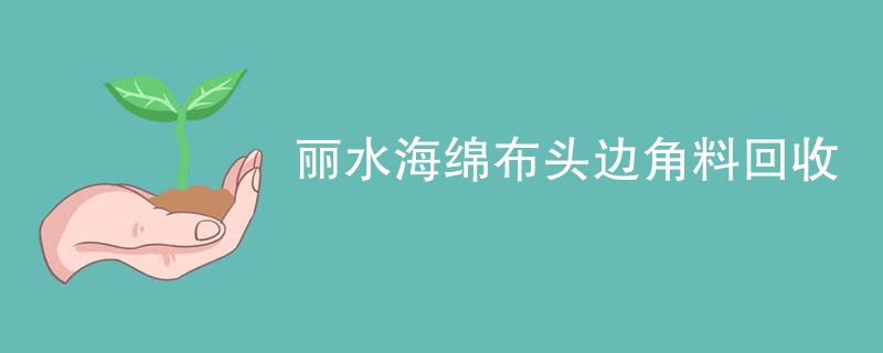 丽水海绵布头边角料回收