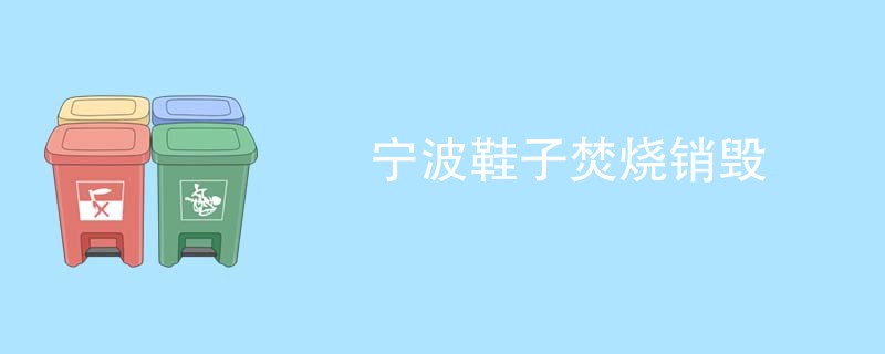 宁波鞋子焚烧销毁