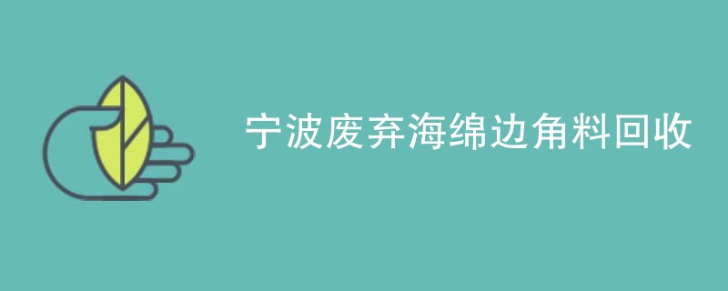 宁波废弃海绵边角料回收