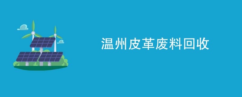 温州皮革废料回收
