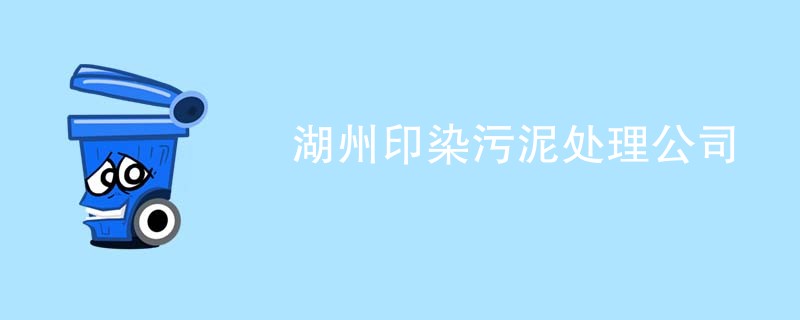 湖州印染污泥处理公司