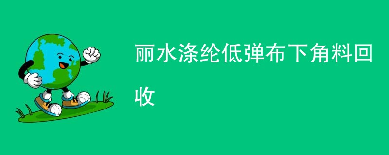 丽水涤纶低弹布下角料回收