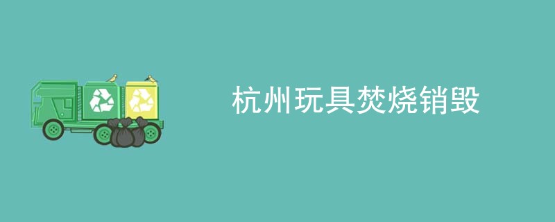 杭州玩具焚烧销毁