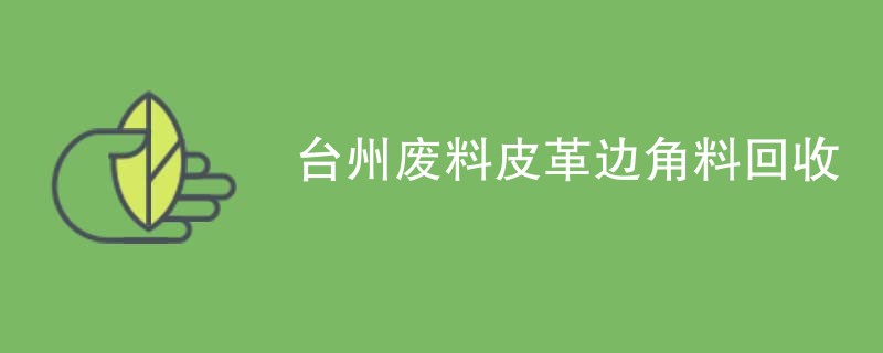 台州废料皮革边角料回收