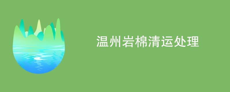 温州岩棉清运处理