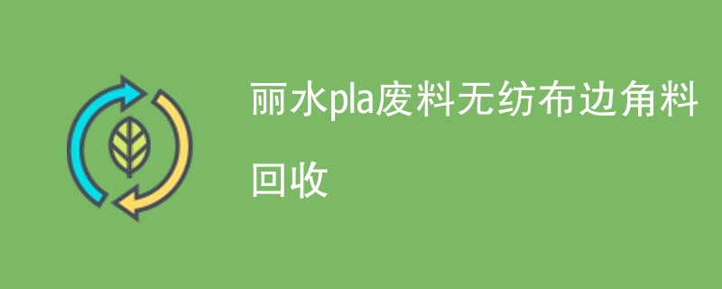 丽水pla废料无纺布边角料回收