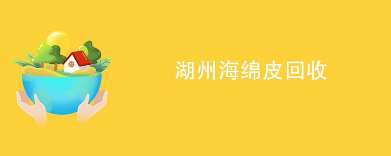 湖州海绵皮回收