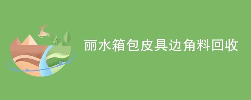 丽水箱包皮具边角料回收