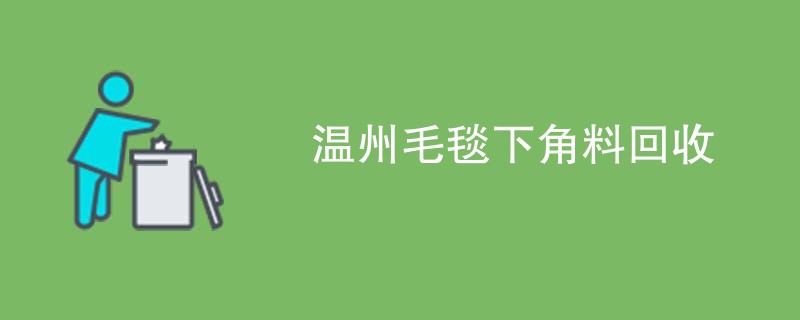 温州毛毯下角料回收