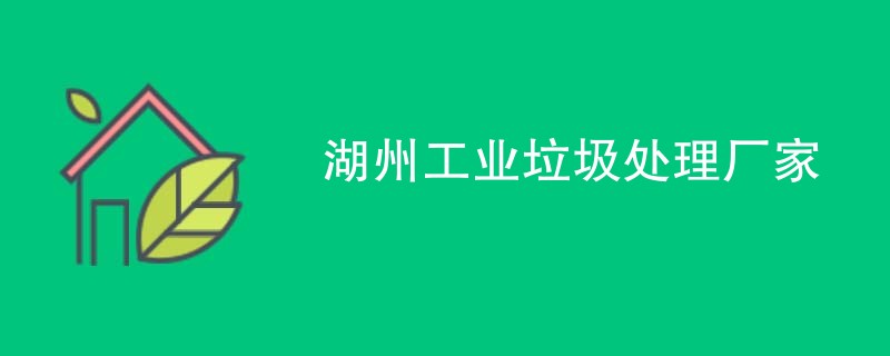湖州工业垃圾处理厂家