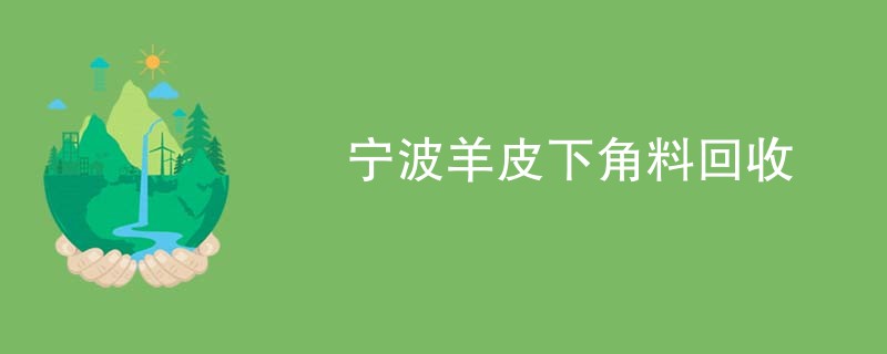 宁波羊皮下角料回收