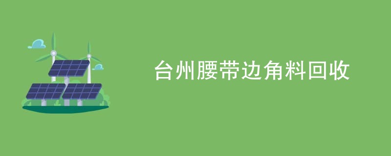 台州腰带边角料回收