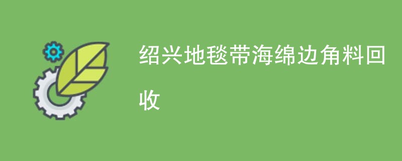 绍兴地毯带海绵边角料回收