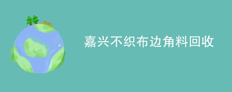 嘉兴不织布边角料回收