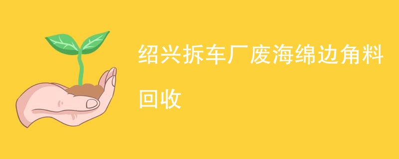 绍兴拆车厂废海绵边角料回收